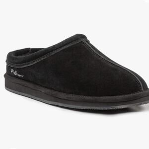 Myslipper Mens Slip-On Slippers Black Suede size 9 by MyPillow NWOB